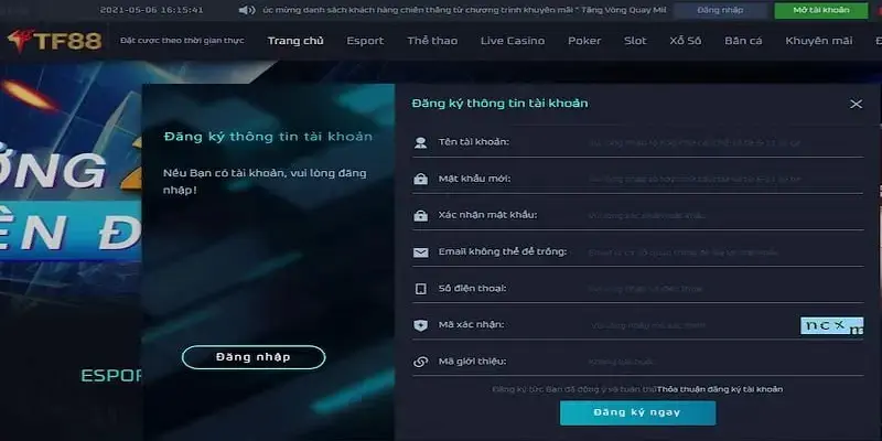 Hướng Dẫn Tham Gia Đăng Ký Đăng Nhập Bằng Link Vào TF88