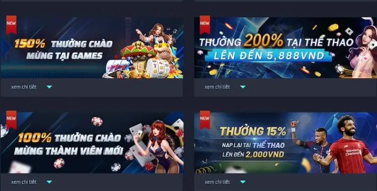 Khuyến mãi dành riêng cho cổng thể thao TF88